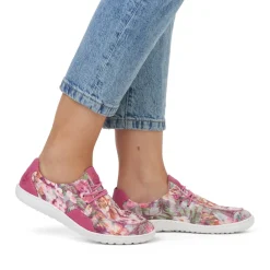 Outlet Rieker Kapcie Damskie W Kolorze Magenta-Multi