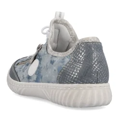 Fashion Rieker Kapcie Damskie W Kolorze Blekitnym