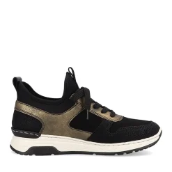 Hot Rieker Kapcie Damskie W Kolorze Glebokiej Czerni Khaki