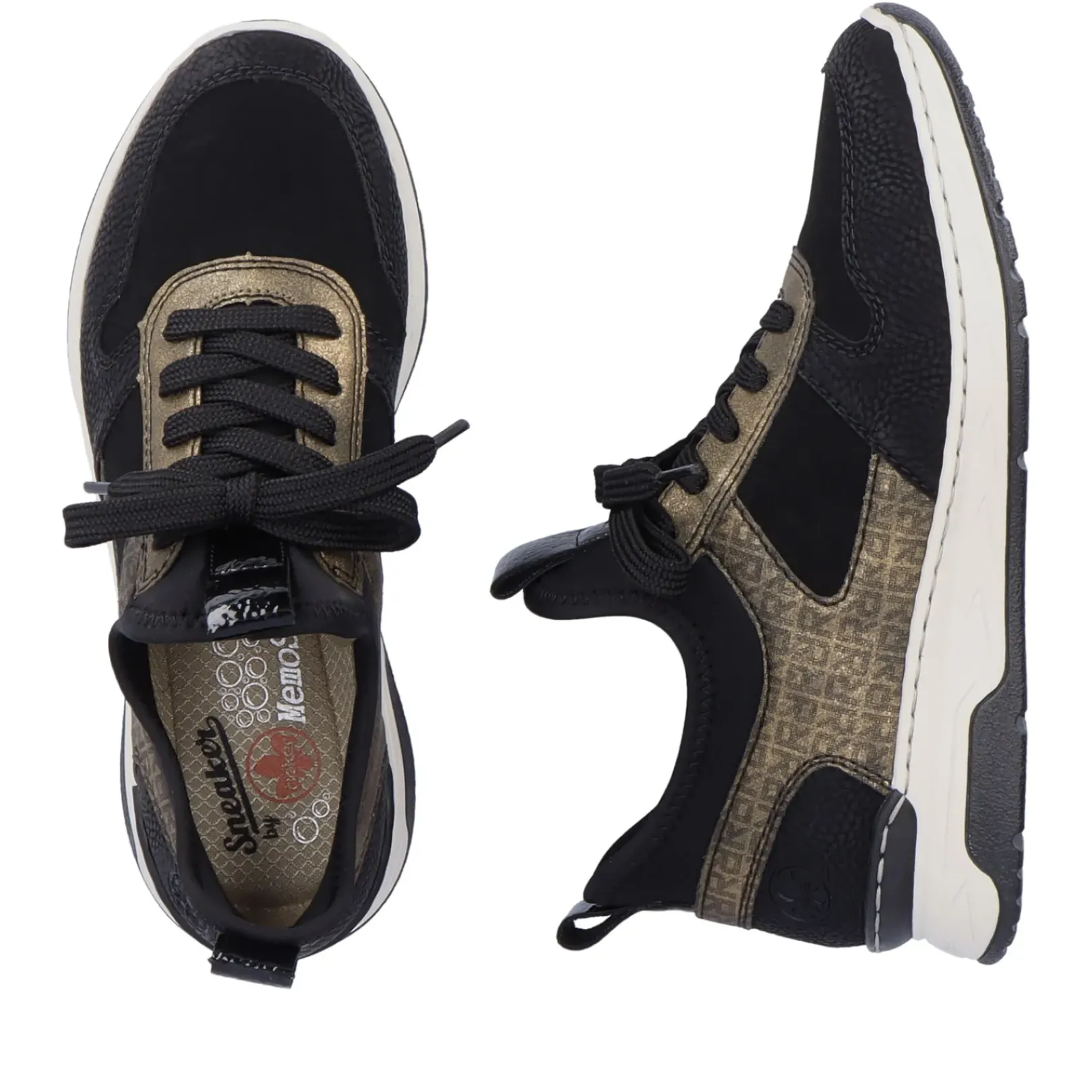 Hot Rieker Kapcie Damskie W Kolorze Glebokiej Czerni Khaki