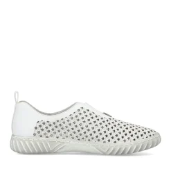 Clearance Rieker Kapcie Damskie W Kolorze Szaro-Bialym