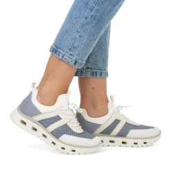 Fashion Rieker Kapcie Damskie W Kolorze Labedzim Bialym