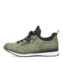 Fashion Rieker Kapcie Damskie W Kolorze Khaki W Kolorze Zielonym