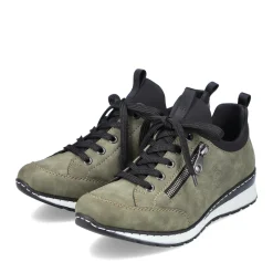 Fashion Rieker Kapcie Damskie W Kolorze Khaki W Kolorze Zielonym