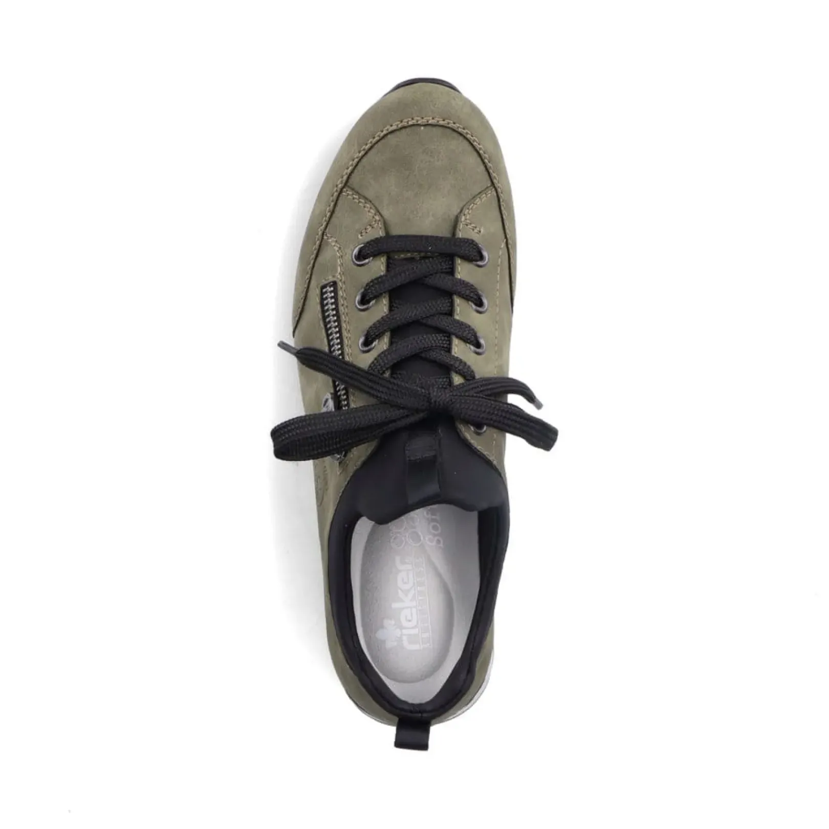 Fashion Rieker Kapcie Damskie W Kolorze Khaki W Kolorze Zielonym
