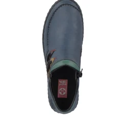 Clearance Rieker Kapcie Damskie W Kolorze Blekitu Pacyfiku