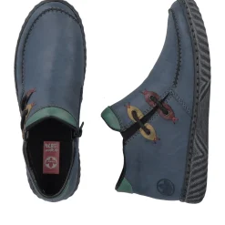 Clearance Rieker Kapcie Damskie W Kolorze Blekitu Pacyfiku