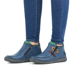 Clearance Rieker Kapcie Damskie W Kolorze Blekitu Pacyfiku