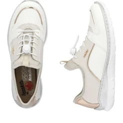 Clearance Rieker Kapcie Damskie W Kolorze Lodowej Bieli
