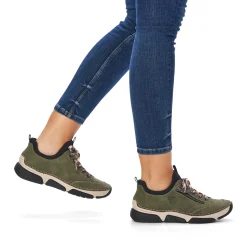 Online Rieker Kapcie Damskie W Kolorze Khaki W Kolorze Zielonym