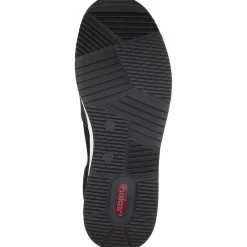 Discount Rieker Kapcie Meskie , Asfaltowe, Czarne