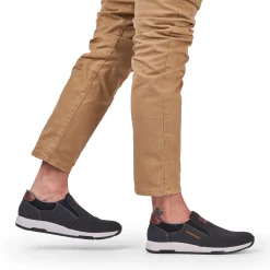Discount Rieker Kapcie Meskie , Asfaltowe, Czarne