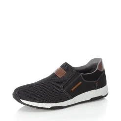 Discount Rieker Kapcie Meskie , Asfaltowe, Czarne