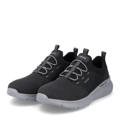 Fashion Rieker Kapcie Meskie , Asfaltowe, Czarne