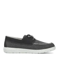 Clearance Rieker Kapcie Meskie , Asfaltowe, Czarne