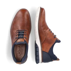 Online Rieker Kapcie Meskie Karmelowo-Brazowo-Niebieskie Pacific