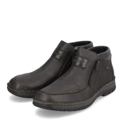 Fashion Rieker Kapcie Meskie W Kolorze Ciemnobrazowym