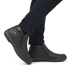Fashion Rieker Kapcie Meskie W Kolorze Ciemnobrazowym