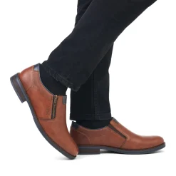Discount Rieker Kapcie Meskie W Kolorze Nugatowo-Brazowym