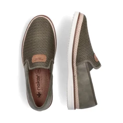New Rieker Kapcie Meskie W Kolorze Khaki