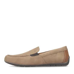 Fashion Rieker Kapcie Meskie W Kolorze Cynamonowo-Brazowym