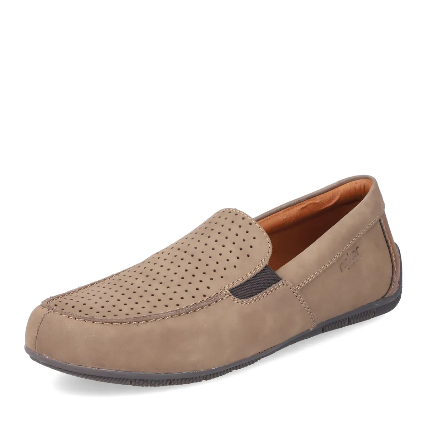 Fashion Rieker Kapcie Meskie W Kolorze Cynamonowo-Brazowym