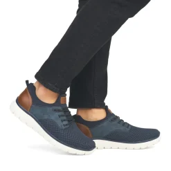 Clearance Rieker Kapcie Meskie W Kolorze Granatowym
