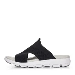 Fashion Rieker Klapki Damskie Deep Black