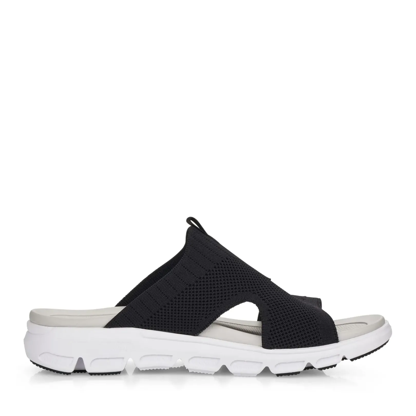 Fashion Rieker Klapki Damskie Deep Black