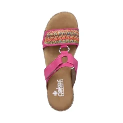 Clearance Rieker Klapki Damskie Flamingo Rozowe