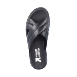 Sale Rieker Klapki Damskie Midnight Black