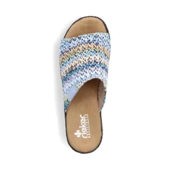 New Rieker Klapki Damskie , Multi-Sky Blue