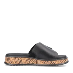 Discount Rieker Klapki Damskie Night Black