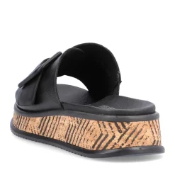 Discount Rieker Klapki Damskie Night Black