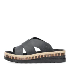 Discount Rieker Klapki Damskie , Nocne, Czarne