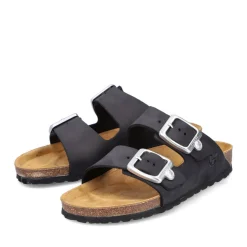 Clearance Rieker Klapki Damskie , Nocne, Czarne