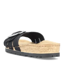Clearance Rieker Klapki Damskie , Nocne, Czarne