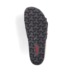 Clearance Rieker Klapki Damskie , Nocne, Czarne