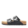 Discount Rieker Klapki Damskie W Kolorze Czarnym, Blyszczacym