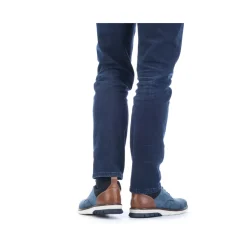 Discount Rieker Klapki Meskie , Dzinsowe, Niebieskie