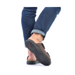 Clearance Rieker Klapki Meskie , Kawowo-Brazowe