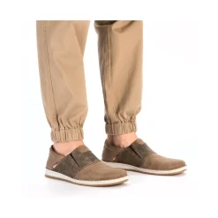 Fashion Rieker Klapki Meskie W Kolorze Jasnobezowo-Kamienno-Szarym