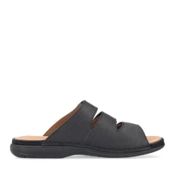 Fashion Rieker Klapki Meskie W Kolorze Czarno-Szarym