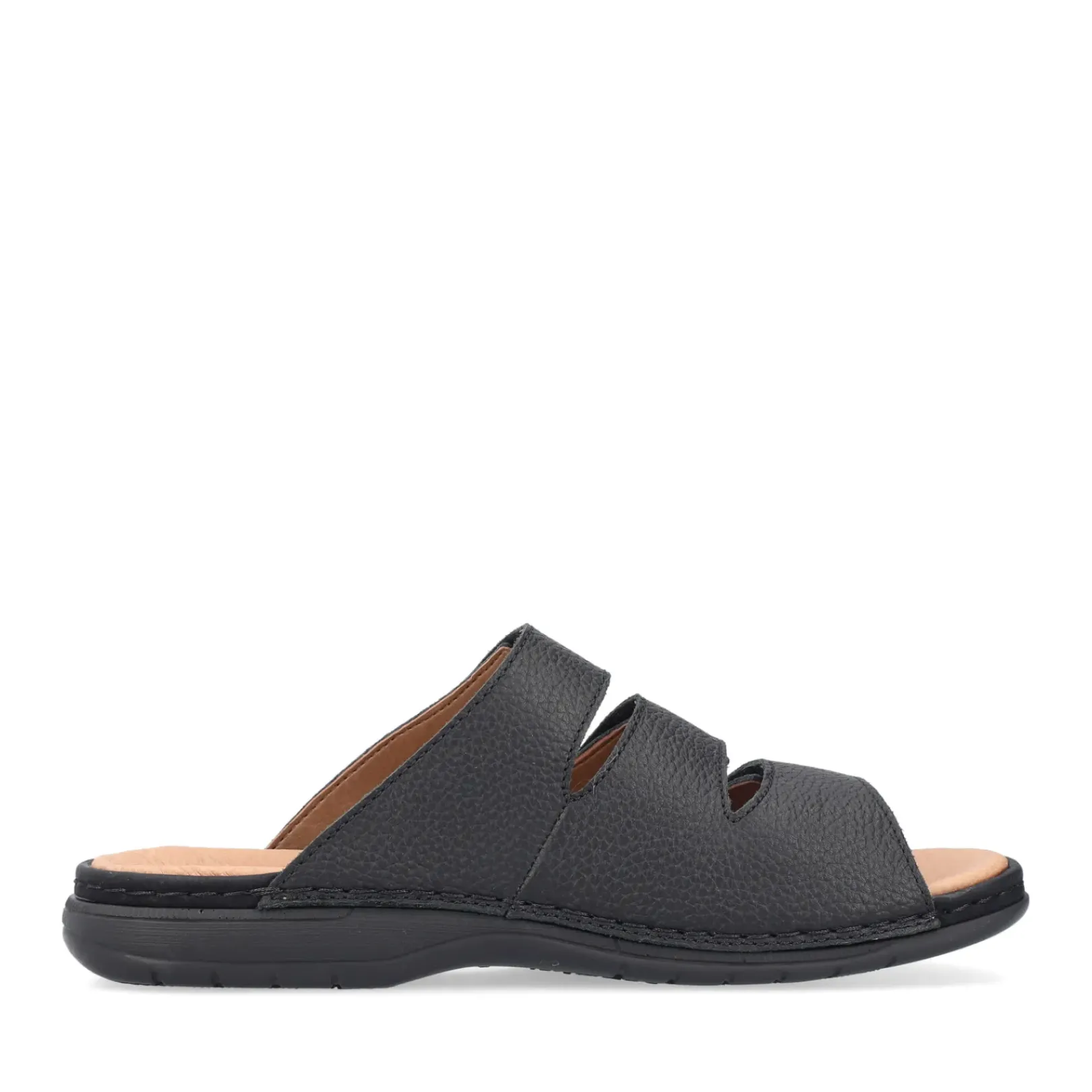 Fashion Rieker Klapki Meskie W Kolorze Czarno-Szarym