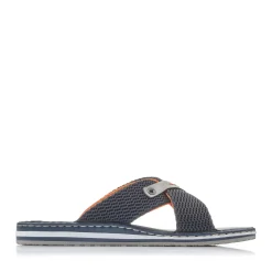 Best Rieker Klapki Meskie W Kolorze Pacific Blue