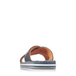Best Rieker Klapki Meskie W Kolorze Pacific Blue