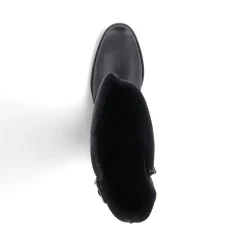 Clearance Rieker Kozaki Damskie Z Wysoka Cholewka, Czarne