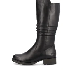 Clearance Rieker Kozaki Damskie Z Wysoka Cholewka, Czarne