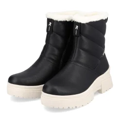 Clearance Rieker Krotkie Botki Damskie Night Black
