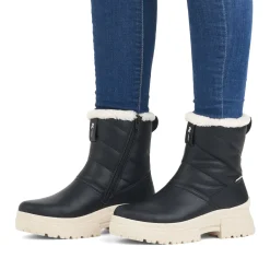 Clearance Rieker Krotkie Botki Damskie Night Black